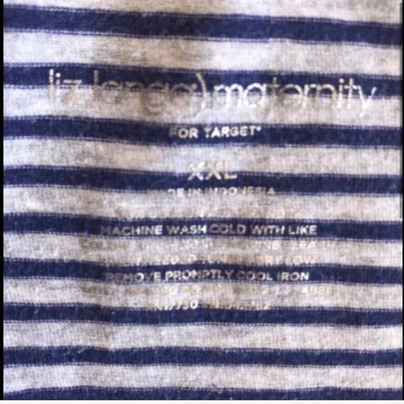 Liz Lange Maternity Striped Shirt Top/Tunic | XXL - Picture 2 of 5